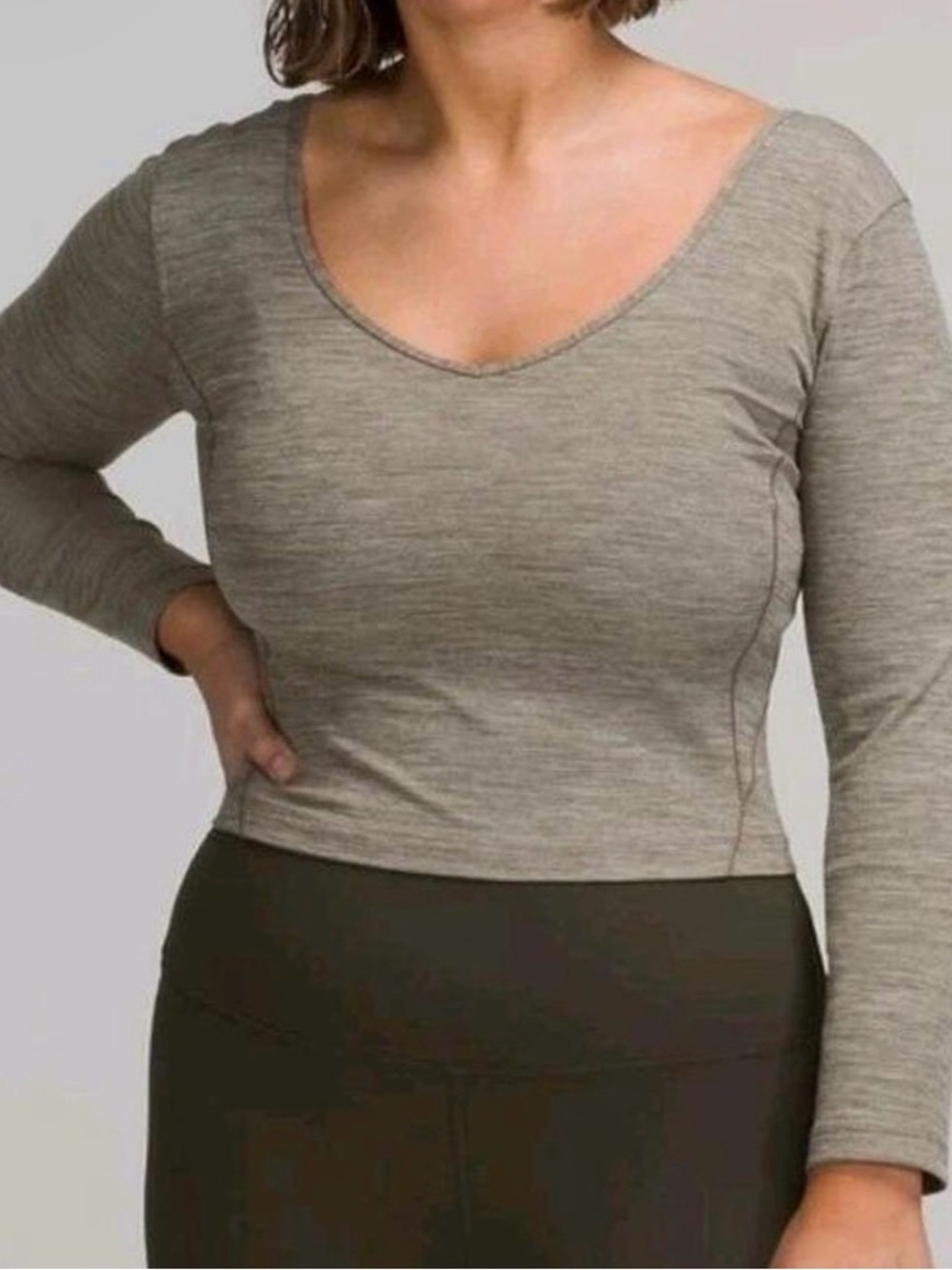 Lululemon Align Long Sleeve Cropped Shirt in Size Small